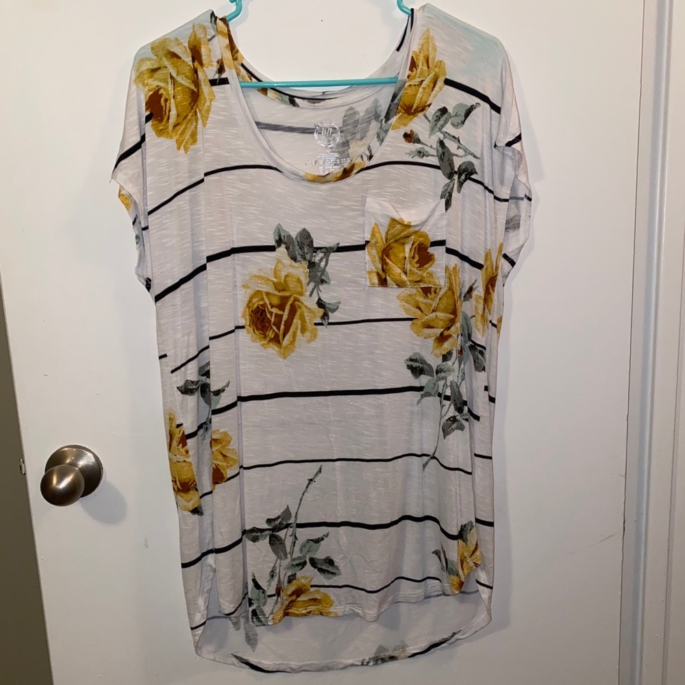 Striped Flower Shirt